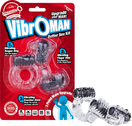 vibrating tongue,finger and cockring sets