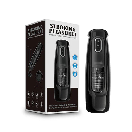Stroking Pleasure  Hand Held Masturbator with Thrusting Action