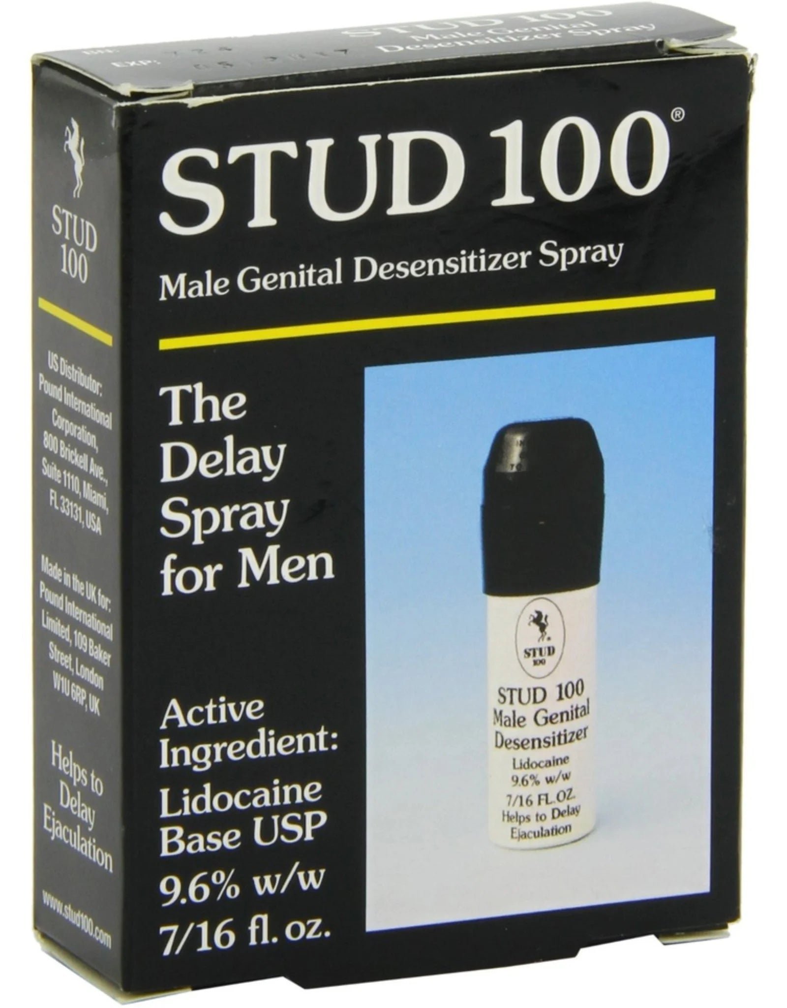 Stud 100 Male Delay Spray 9.6% Lidocaine | Performance Enhancement | WildBull Australia