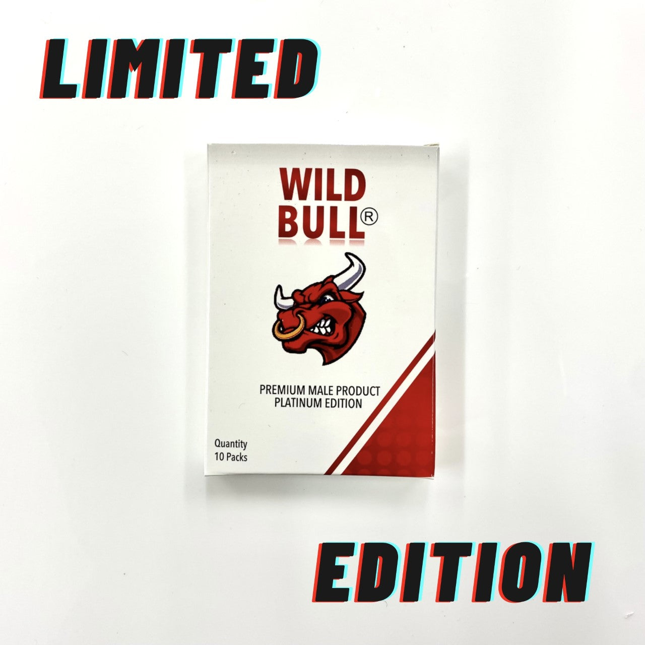 Wild Bull Whites LIMITED EDITION Herbal Male Performance Enhancement Pills (10 Pack)