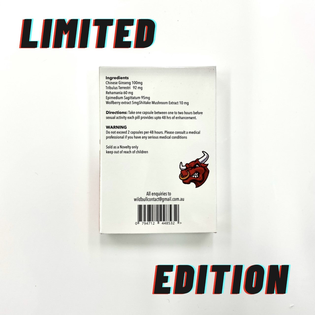 Wild Bull Whites LIMITED EDITION Male Performance Pills (10 Pack)